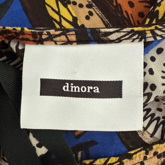 d'mora Blue All Over  Print Sleevless Blouse Womens M NWOT - Picture 5 of 8